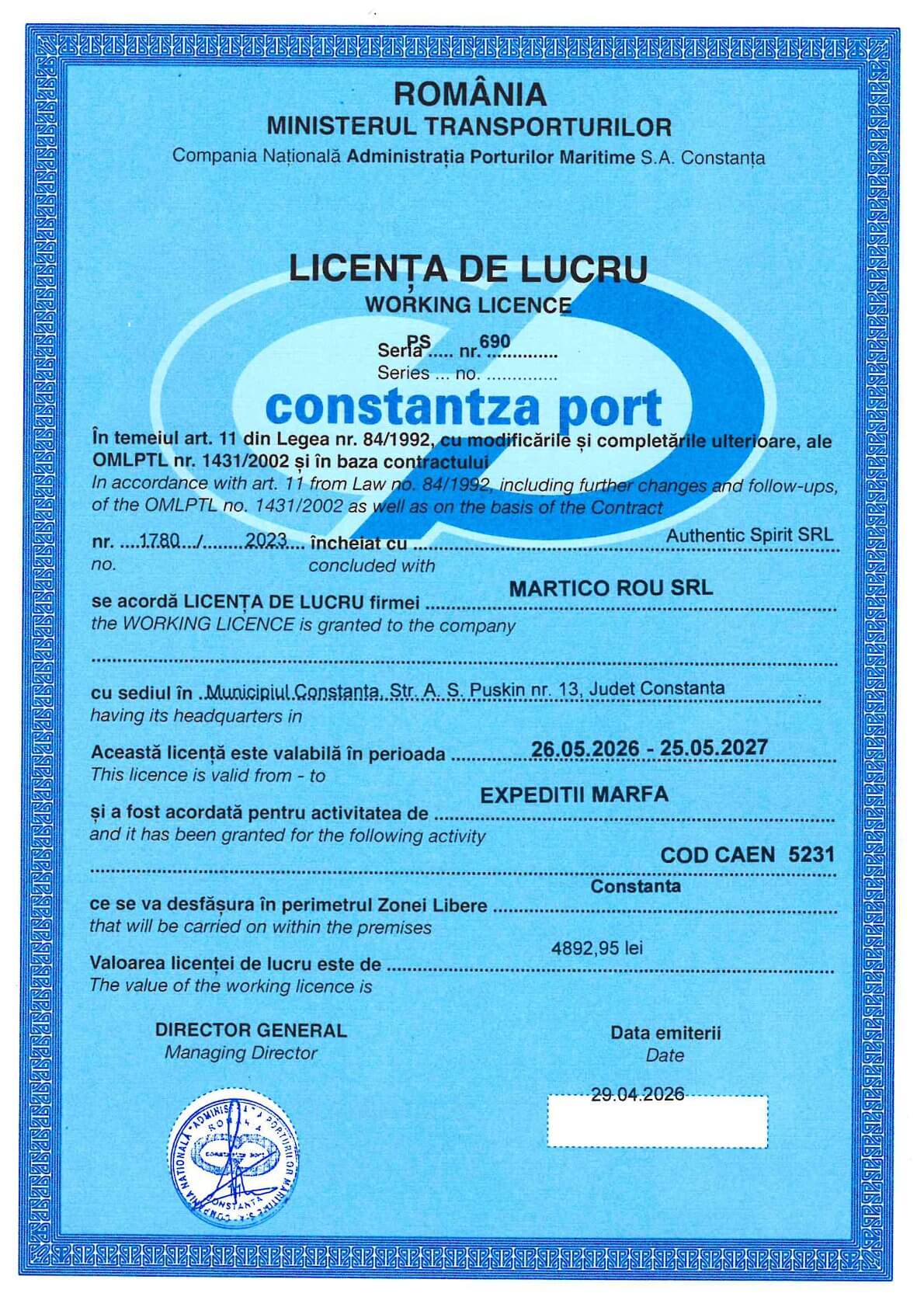 Certificate 2026 5