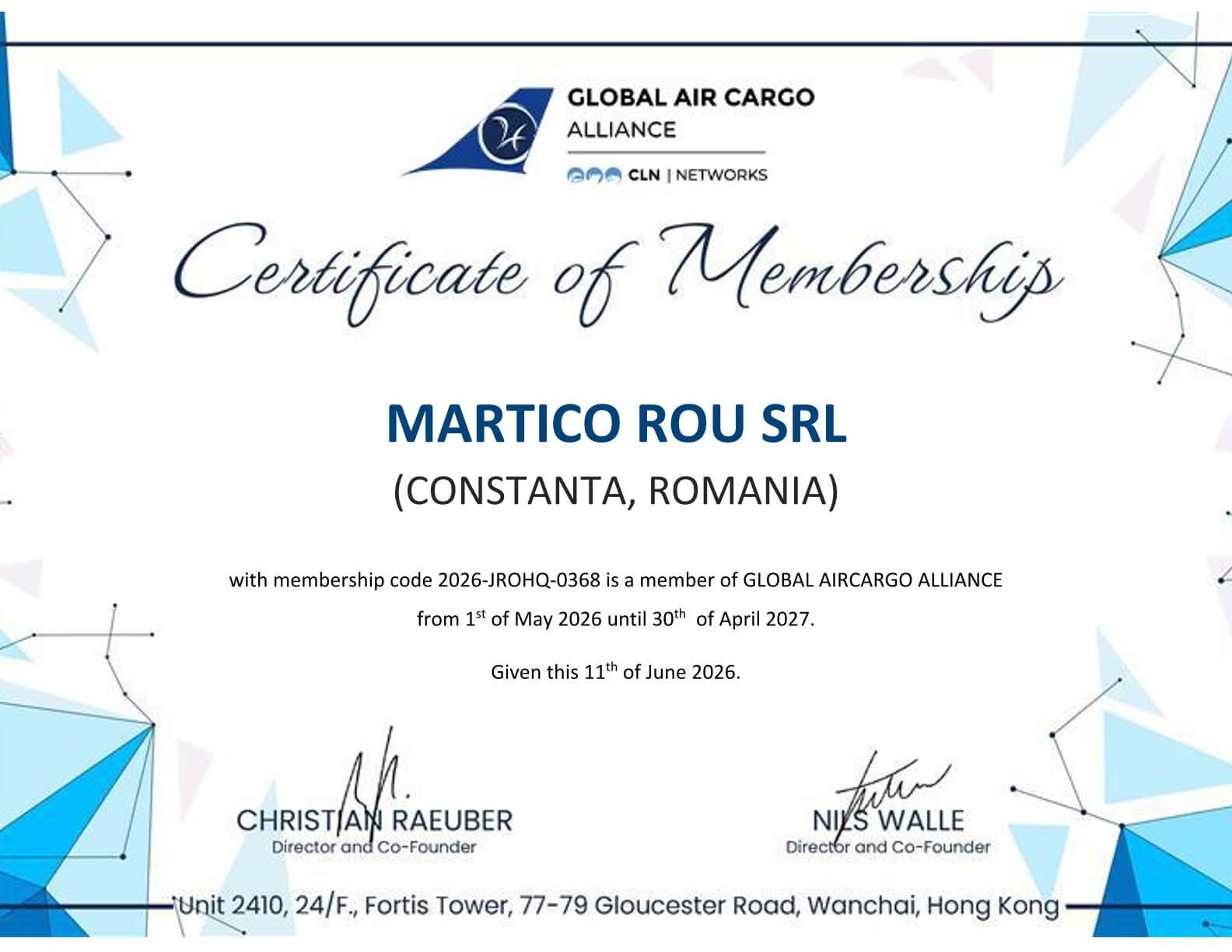Certificate 2026 6