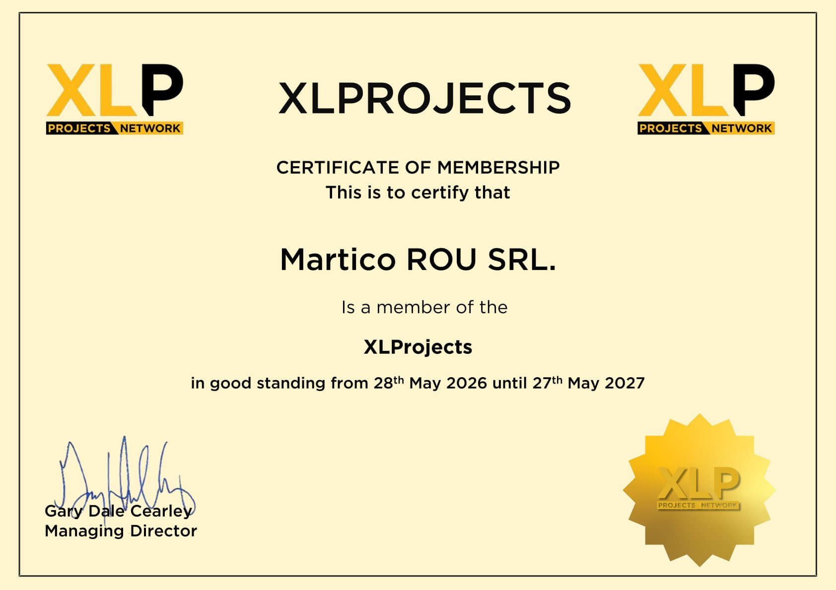 Certificate 2026 9