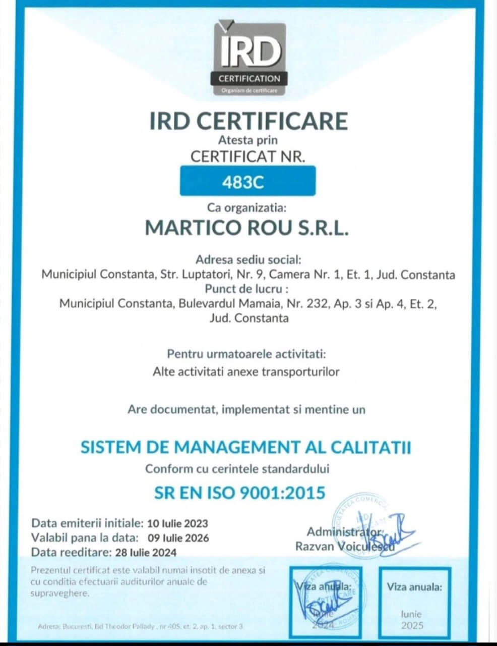 Certificate 3